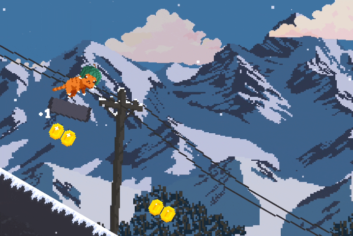 Snowy Cats Dodge